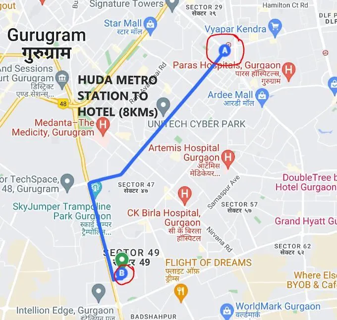 Hotel Stayplace 121 Gurgaon